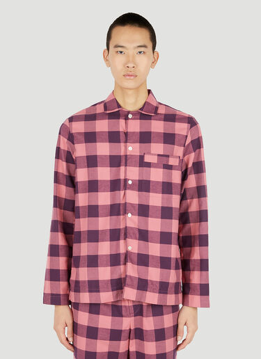 Gingham Classic Pyjama Shirt Tekla Gingham Classic Pyjama Shirt Pink tek0350020