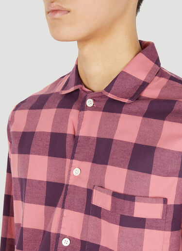Gingham Classic Pyjama Shirt Tekla Gingham Classic Pyjama Shirt Pink tek0350020