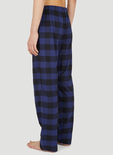 Drawstring Gingham Sleep Pants Tekla Drawstring Gingham Sleep Pants Blue tek0350021