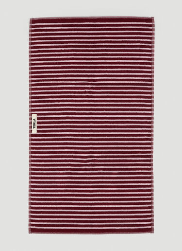 Sailor Stripes Hand Towel Tekla Sailor Stripes Hand Towel Burgundy tek0351005