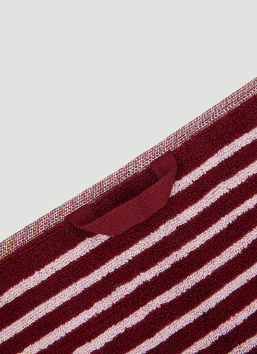 Sailor Stripes Hand Towel Tekla Sailor Stripes Hand Towel Burgundy tek0351005