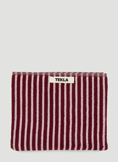 Sailor Stripes Hand Towel Tekla Sailor Stripes Hand Towel Burgundy tek0351005