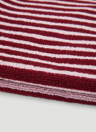 Sailor Stripes Hand Towel Tekla Sailor Stripes Hand Towel Burgundy tek0351005