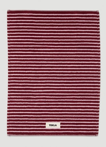 Sailor Stripes Bath Mat Tekla Sailor Stripes Bath Mat Burgundy tek0351014