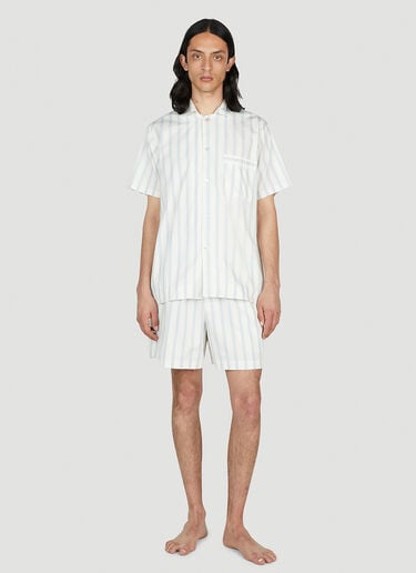 Stripes Shorts Tekla Stripes Shorts Blue tek0352007