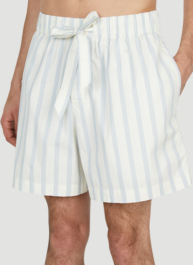 Stripes Shorts Tekla Stripes Shorts Blue tek0352007