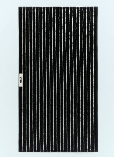Striped Terrycloth Hand Towel Tekla Striped Terrycloth Hand Towel Black tek0355017