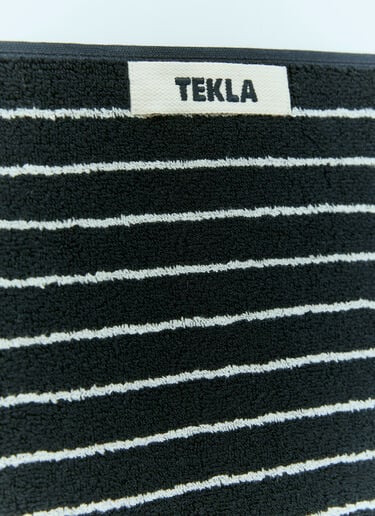 Tekla 스트라이프 목욕 타월 블랙 tek0355018