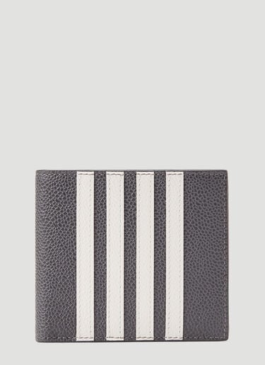 Thom Browne 4-Bar Bi-Fold Wallet Grey thb0143030