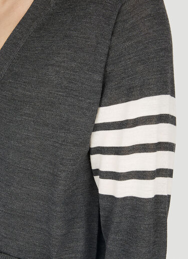 4 Bar Cardigan Thom Browne 4 Bar Cardigan Grey thb0151007