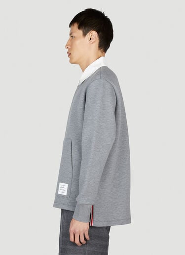 Thom Browne Polo Sweater Grey thb0152003