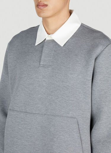 Thom Browne Polo Sweater Grey thb0152003