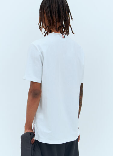 RWB Stripe T-Shirt Thom Browne RWB Stripe T-Shirt White thb0156002