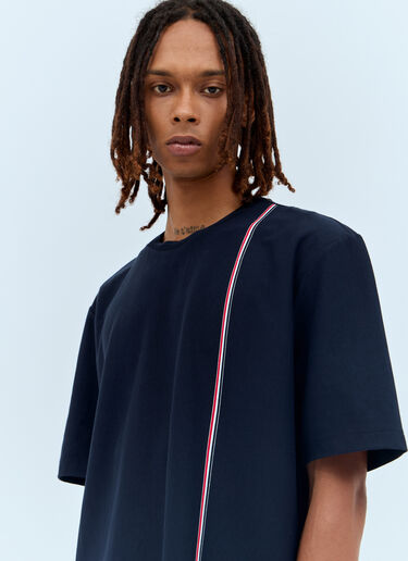 Thom Browne RWB 条纹针织 T 恤 藏蓝色 thb0156003