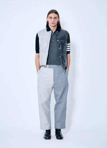 Thom Browne ジャージー 4本線ポロシャツ  グレー thb0157002
