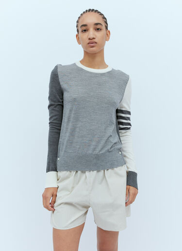 Thom Browne 四杠羊毛衫 灰色 thb0253013
