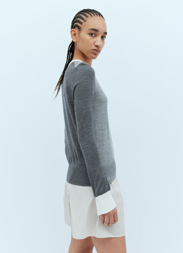 Thom Browne 四杠羊毛衫 灰色 thb0253013