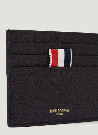 Foil Stamped Logo Card Holder Thom Browne Foil Stamped Logo Card Holder Black thb0349000