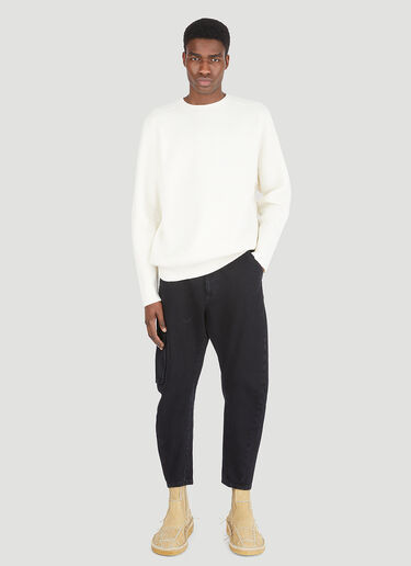 Crewneck Sweater Tom Wood Crewneck Sweater White tmw0146003
