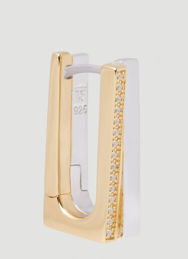 Step Hoop Duo Earrings Tom Wood Step Hoop Duo Earrings Silver tmw0251005