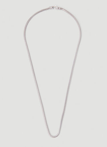 Snake Chain Necklace Tom Wood Snake Chain Necklace Silver tmw0351015