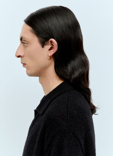Small Oyster Hoop Earrings Tom Wood Small Oyster Hoop Earrings Gold tmw0355007
