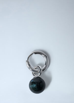 Tom Wood Cove Hoop Earrings Black tmw0362003