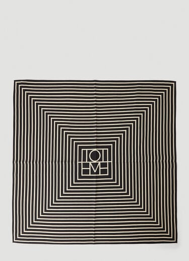 TOTEME 시그니처 모노그램 스카프 블랙 tot0251018