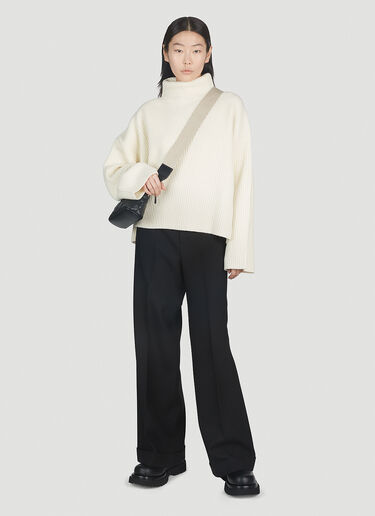 Flared Sleeve Sweater TOTEME Flared Sleeve Sweater Cream tot0251039
