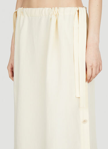 Drawstring Skirt TOTEME Drawstring Skirt Cream tot0252008