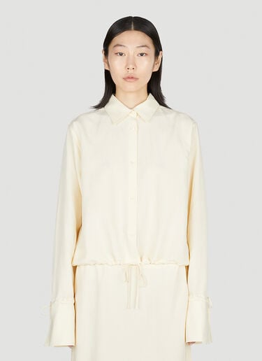 Drawstring Shirt TOTEME Drawstring Shirt Cream tot0252014