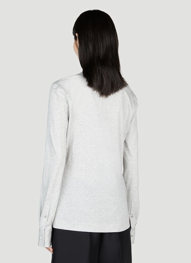 Slim Buttoned Shirt TOTEME Slim Buttoned Shirt Grey tot0253018