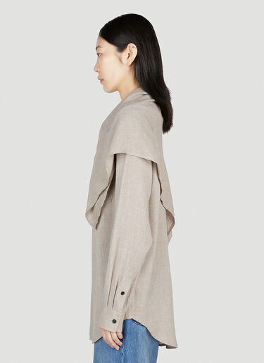 Scarf-Collar Shirt TOTEME Scarf-Collar Shirt Light Brown tot0253019