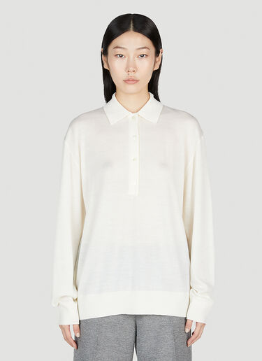 TOTEME 针织 Polo 衫 乳白色 tot0253021
