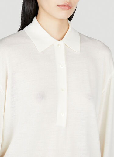 TOTEME 针织 Polo 衫 乳白色 tot0253021