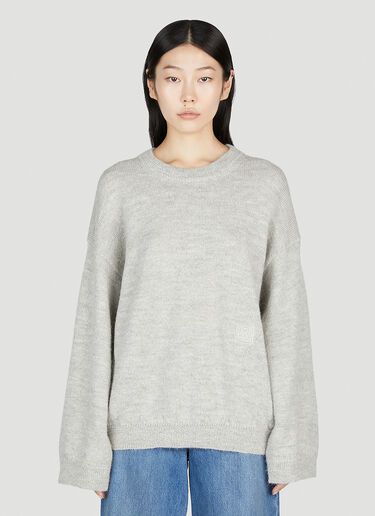 Alpaca knit sweater TOTEME Alpaca knit sweater Grey tot0253024