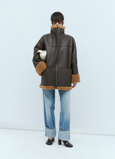 Signature Shearling Jacket TOTEME Signature Shearling Jacket Brown tot0254016