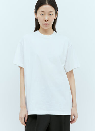 Straight Cotton Jersey T-Shirt TOTEME Straight Cotton Jersey T-Shirt White tot0255010