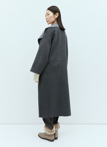 Two-Tone Signature Wool And Cashmere Coat TOTEME Two-Tone Signature Wool And Cashmere Coat Grey tot0255014