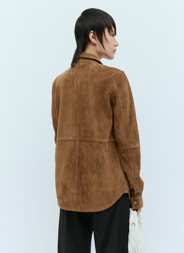 Soft Suede Shirt TOTEME Soft Suede Shirt Brown tot0256003