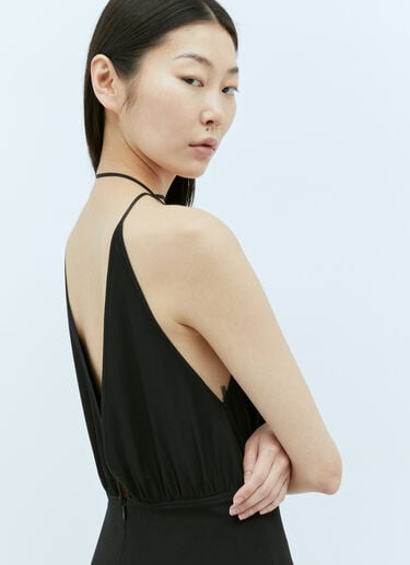 Double-Halter Silk Dress TOTEME Double-Halter Silk Dress Black tot0256011