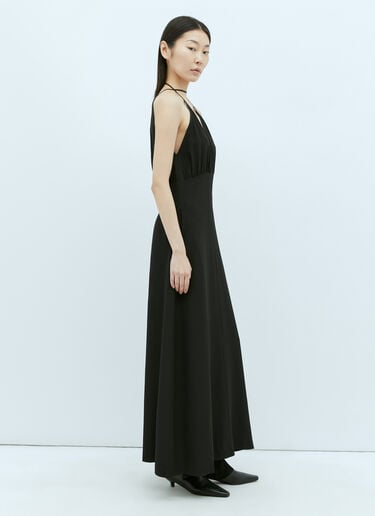 Double-Halter Silk Dress TOTEME Double-Halter Silk Dress Black tot0256011