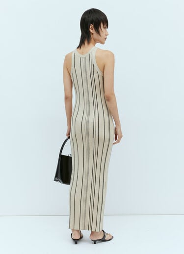 Curved Rib Tank Dress TOTEME Curved Rib Tank Dress Beige tot0256012