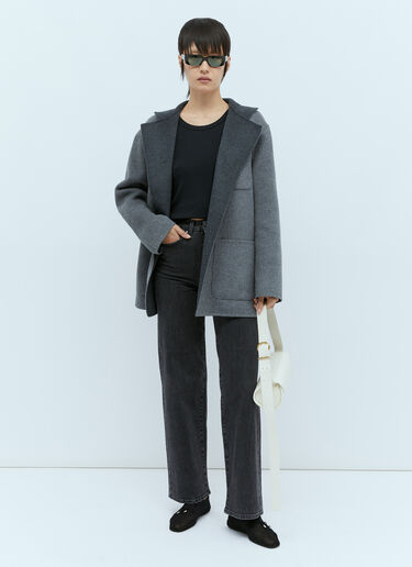 Patch Pocket Doublé Wool Jacket TOTEME Patch Pocket Doublé Wool Jacket Grey tot0256015