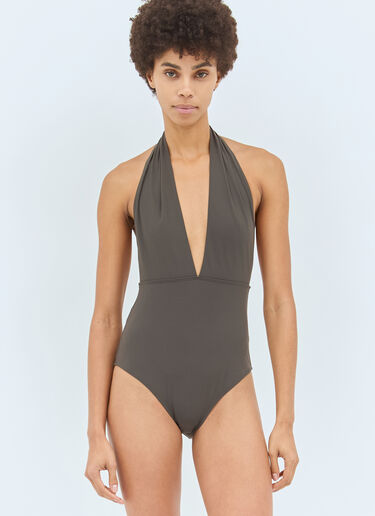 Halterneck Swimsuit TOTEME Halterneck Swimsuit Grey tot0256024