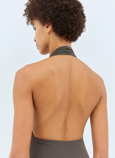 Halterneck Swimsuit TOTEME Halterneck Swimsuit Grey tot0256024