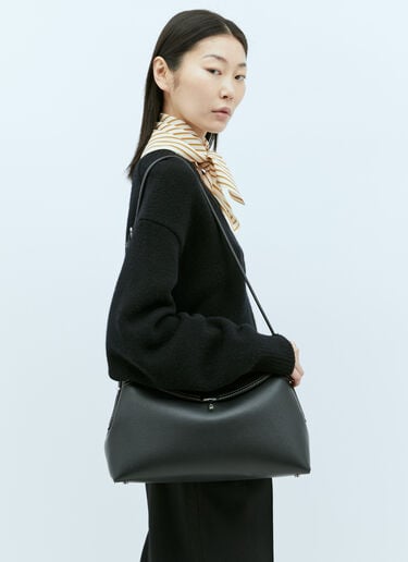 T-락 가죽 핸드백 TOTEME T-락 가죽 핸드백 블랙 tot0256038