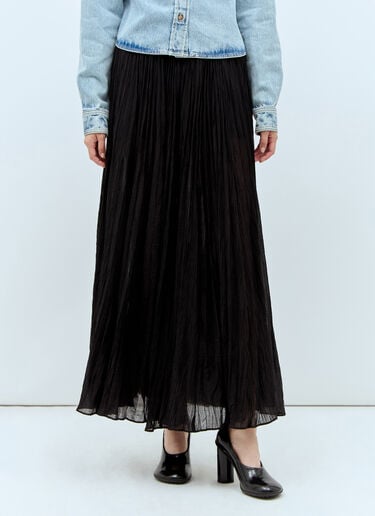 Crinkled Plissé Skirt TOTEME Crinkled Plissé Skirt Black tot0257017