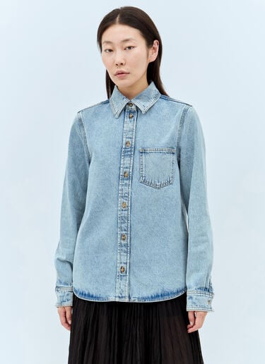 TOTEME 쁘띠뜨 데님 셔츠 블루 tot0257026