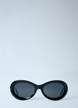TOTEME Oval Sunglasses Black tot0261010